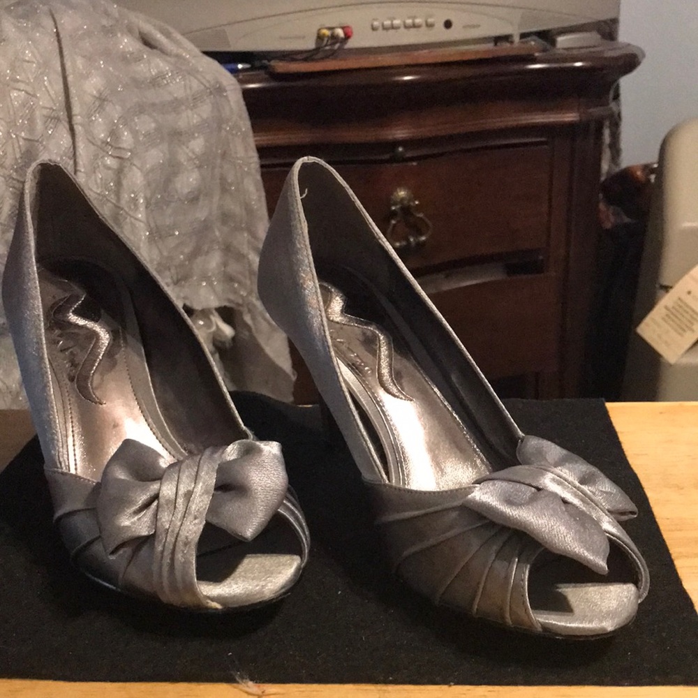 NINA silver shoes